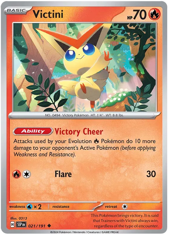 021. Victini - Uncommon - Surging Sparks
