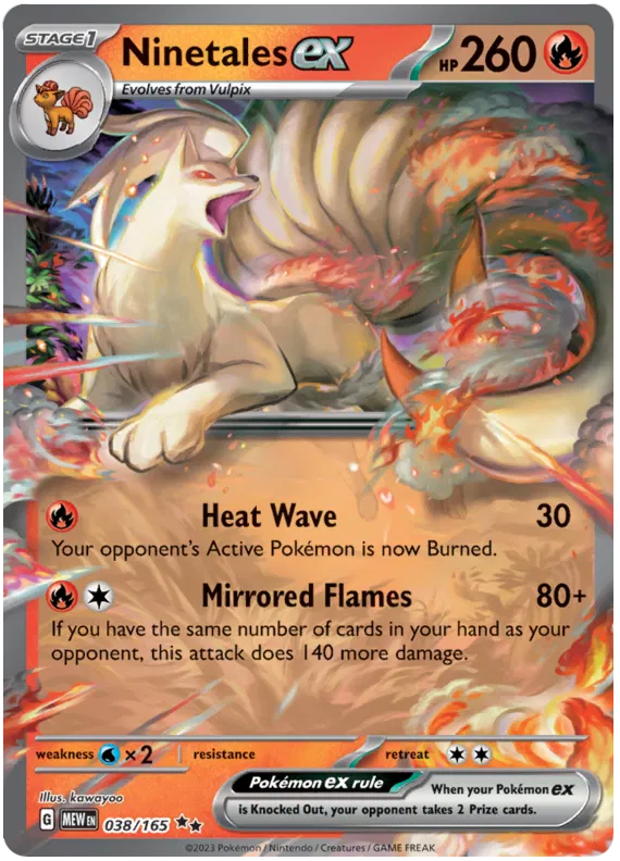 038. Ninetales EX - Holo - Double Rare 151