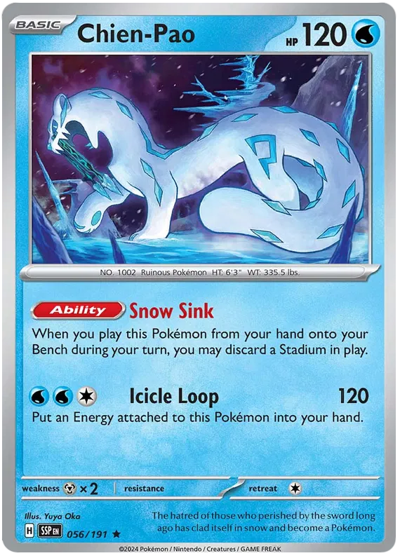 056. Chien-Pao - Rare - Holo - Surging Sparks