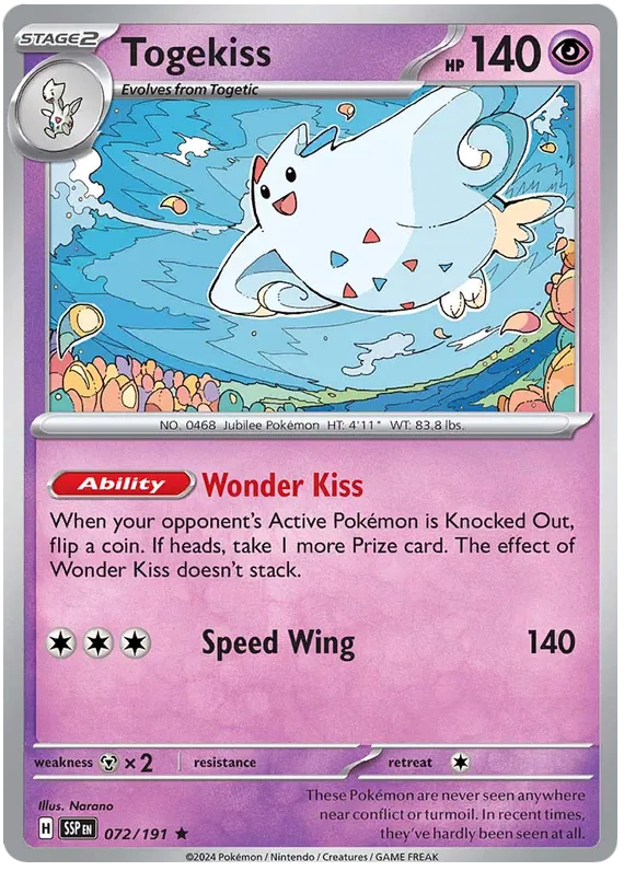 072. Togekiss - Rare - Holo - Surging Sparks