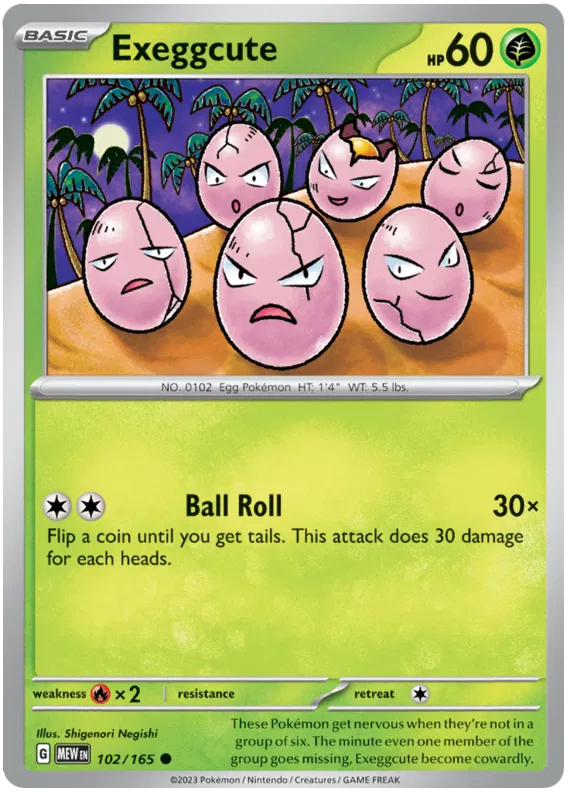 102. Exeggcute - Common - 151