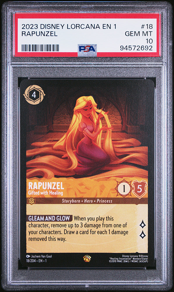 2023 Disney Lorcana Rapunzel Legendary The First Chapter PSA 10