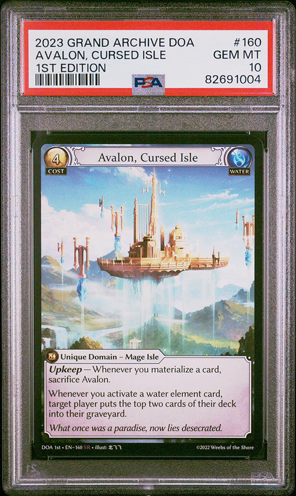 2023 Grand Archive DOA Avalon, Cursed Isle 1st Edition PSA 10