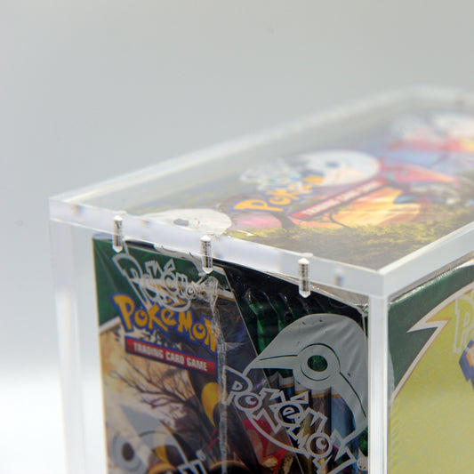 Acrylic English Pokemon Booster Box Case With Magnetic Lid