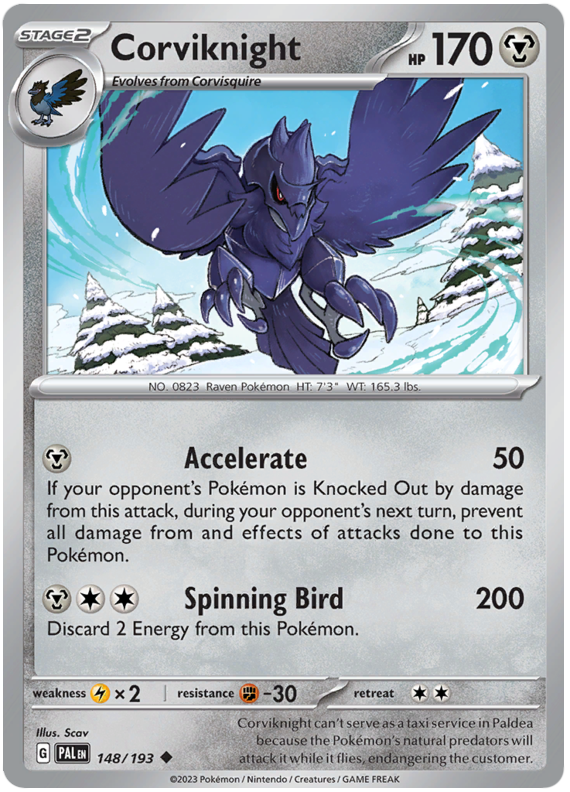 148. Corviknight - Uncommon - Paldea Evolved