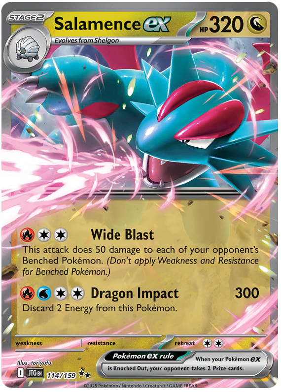 114.Salamence EX.JTG.Double Rare Holo
