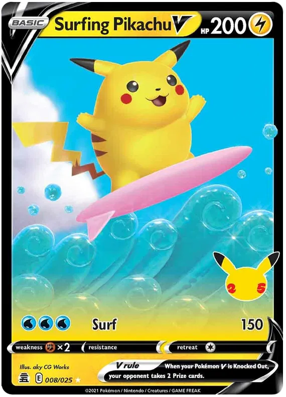 008. Surfing Pikachu V