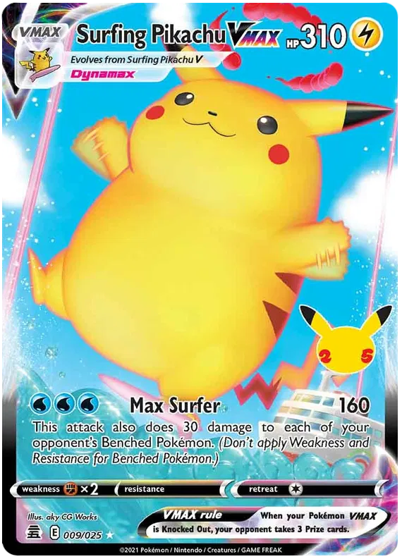 009. Surfing Pikachu VMAX