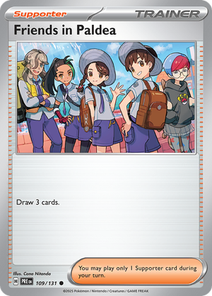 109. Trainer Supporter Friends In Paldea