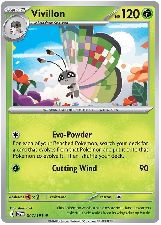 007. Vivillon - Uncommon - Surging Sparks