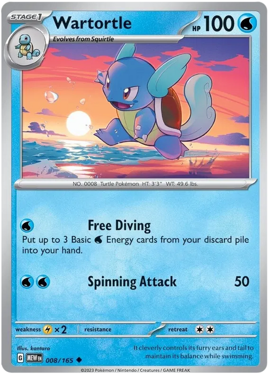008. Wartortle - Uncommon - 151