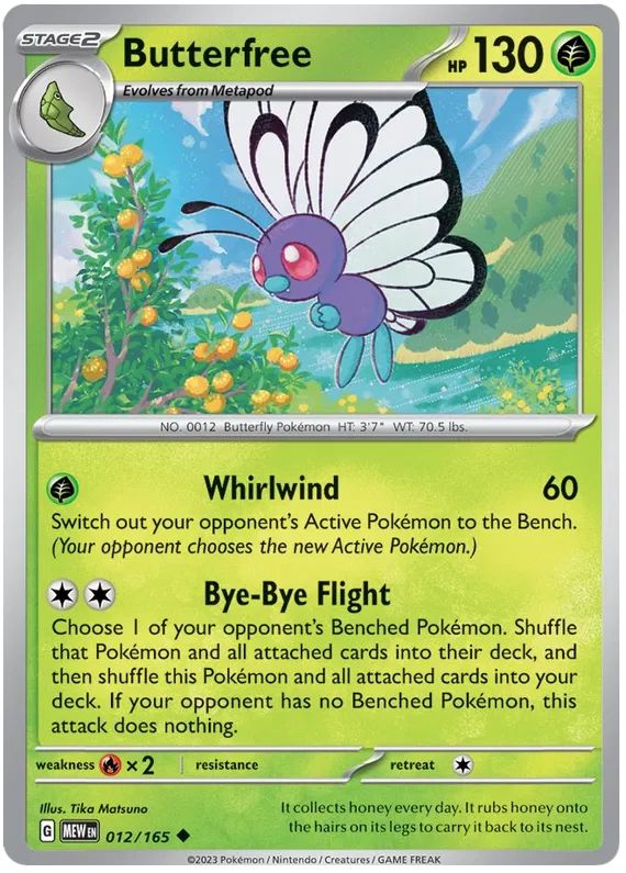 012. Butterfree - Uncommon - 151