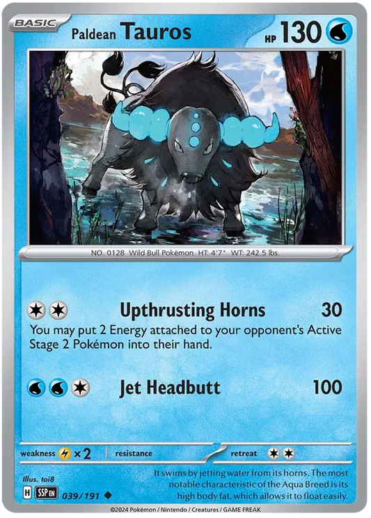 039. Paldean Tauros - Uncommon - Surging Sparks