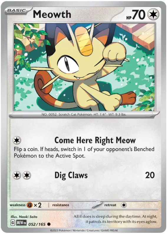 052. Meowth - Common - 151