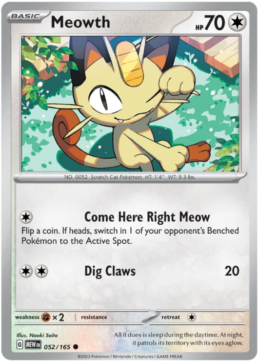 052. Meowth - Common - 151