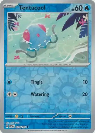 072. Tentacool - Reverse Holo - Common - 151