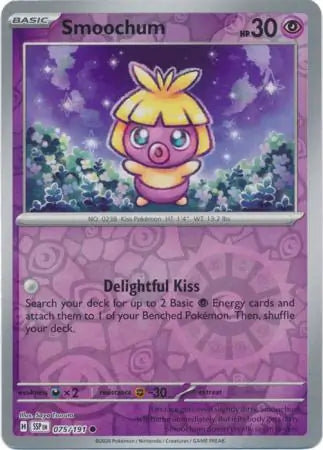 075. Smoochum - Common - Reverse Holo - Surging Sparks