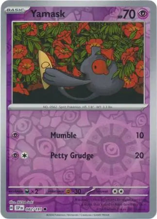 082. Yamask - Common - Reverse Holo - Surging Sparks