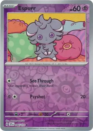 084. Espurr - Common - Reverse Holo - Surging Sparks