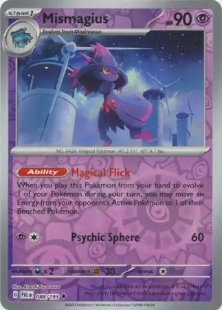 088. Mismagius - Uncommon - Reverse Holo - Paldea Evolved