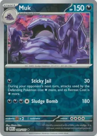 089. Muk - Reverse Holo - Uncommon - 151