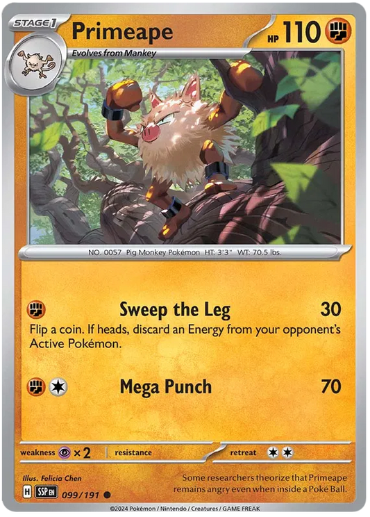099. Primeape - Common - Surging Sparks