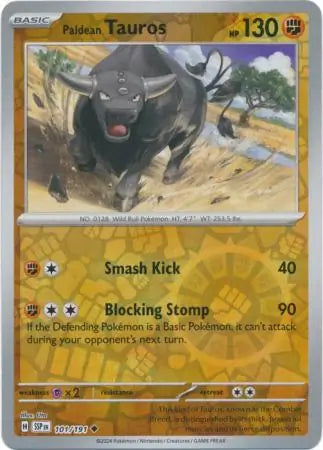 101. Paldean Tauros - Uncommon - Reverse Holo - Surging Sparks