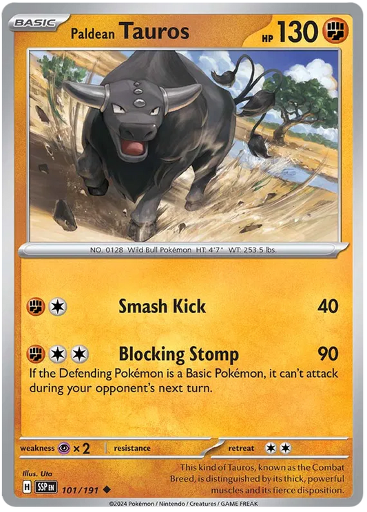 101. Paldean Tauros - Uncommon - Surging Sparks
