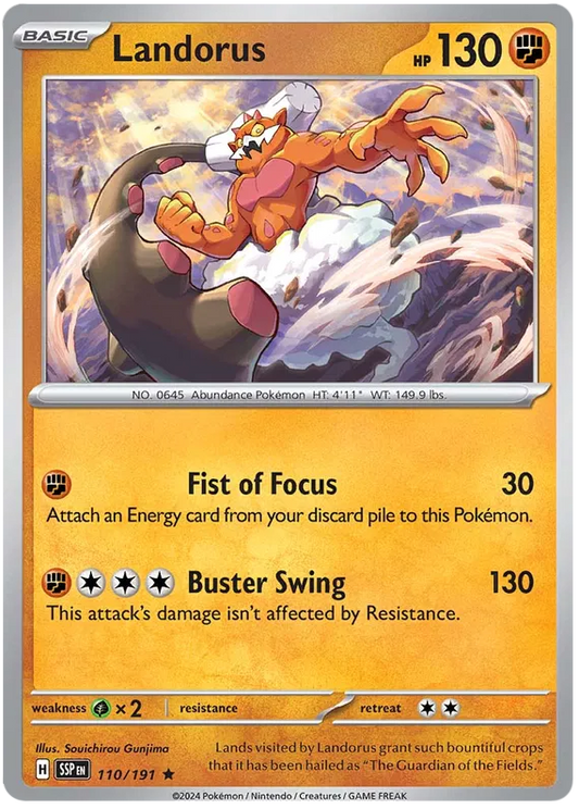 110. Landorus - Rare - Holo - Surging Sparks