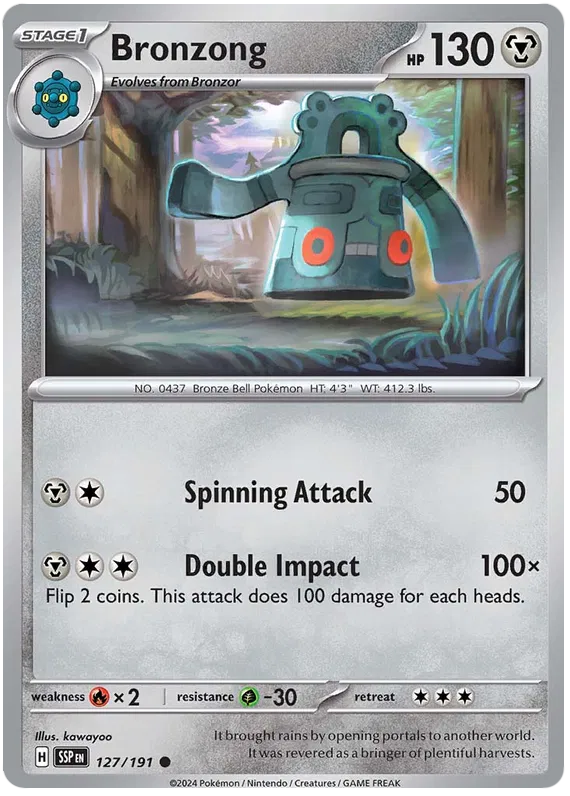127. Bronzong - Common - Surging Sparks