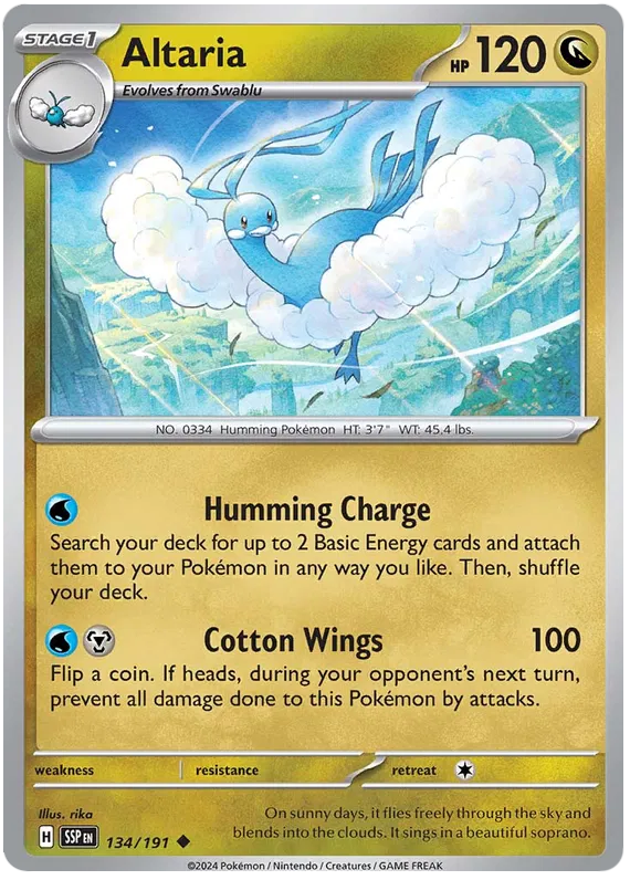 134. Altaria - Uncommon - Surging Sparks