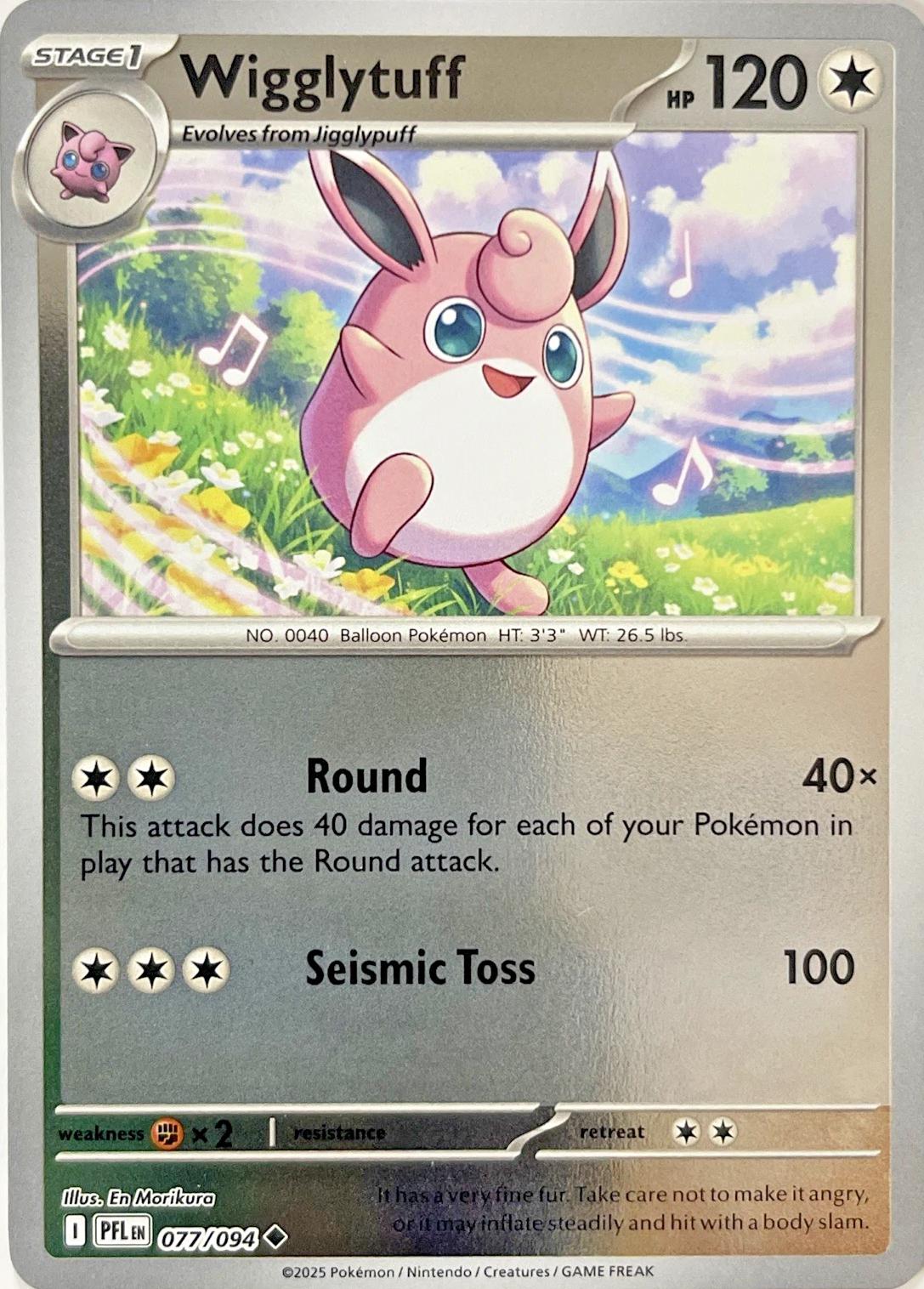 077.Wigglytuff.PFL.Uncommon Reverse Holo