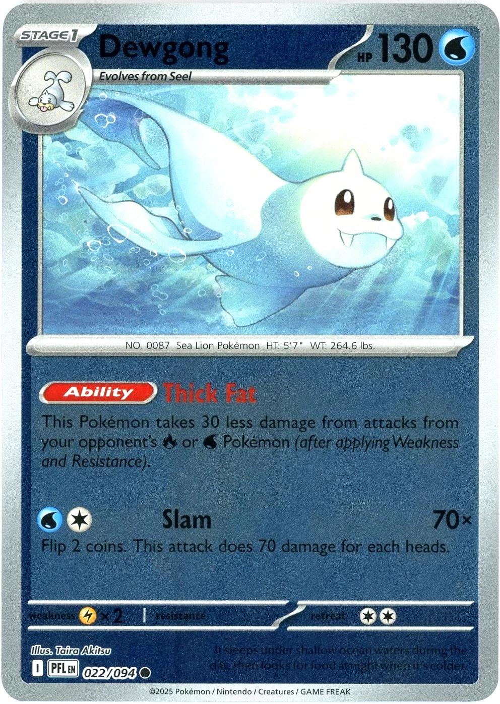 022.Dewgong.PFL.Common Reverse Holo