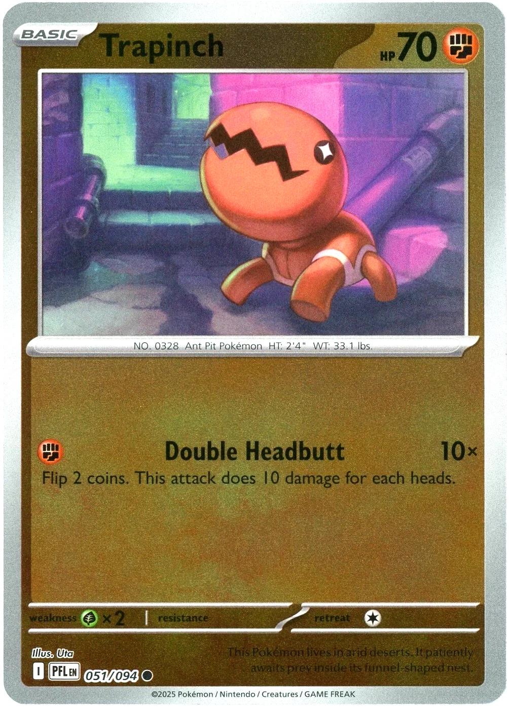 051.Trapinch.PFL.Common Reverse Holo