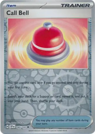 165. Trainer Item Call Bell - Uncommon - Reverse Holo - Surging Sparks