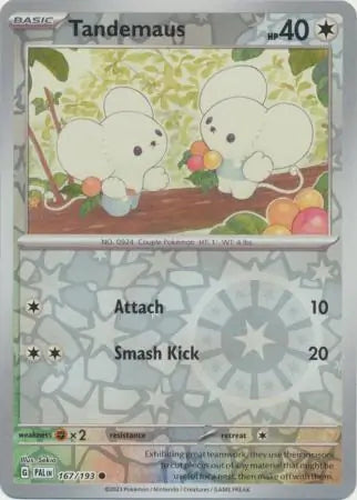 167. Tandemaus - Common - Reverse Holo - Paldea Evolved