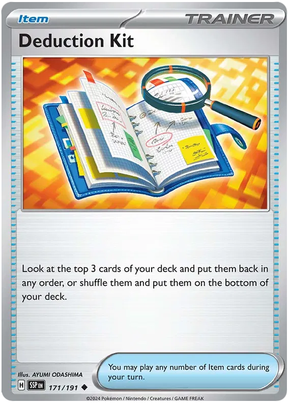 171. Trainer Item Deduction Kit - Uncommon - Surging Sparks