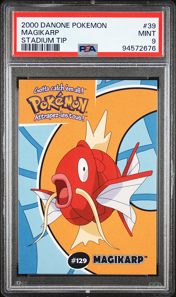 2000 Pokemon Danone Stadium Tip Magikarp PSA 9