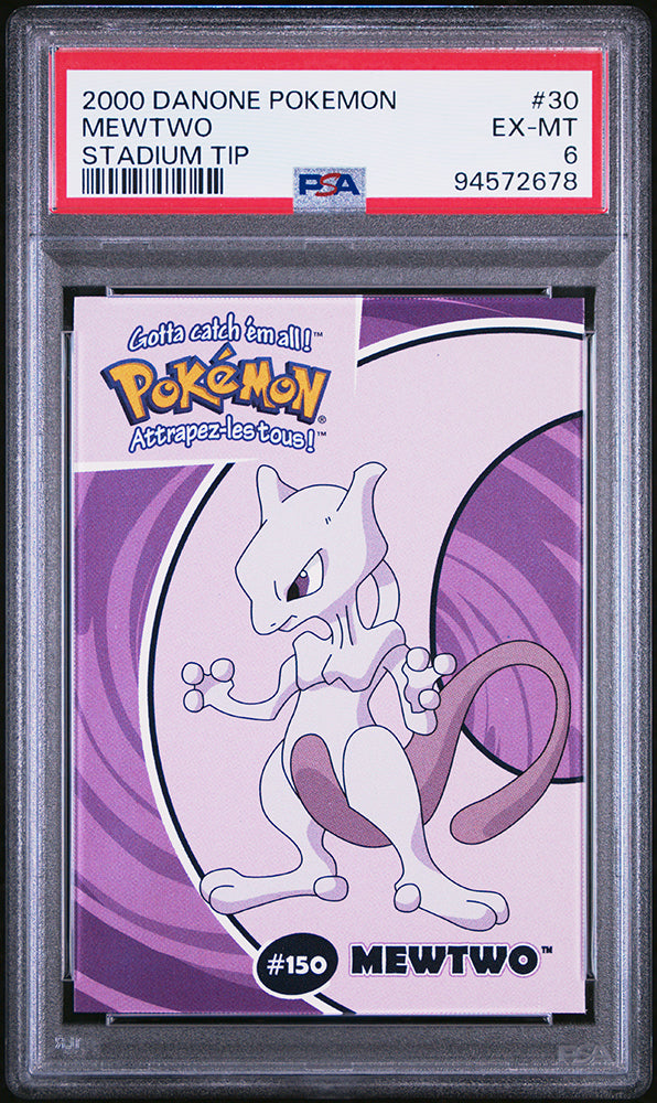 2000 Pokemon Danone Stadium Tip Mewtwo PSA 6