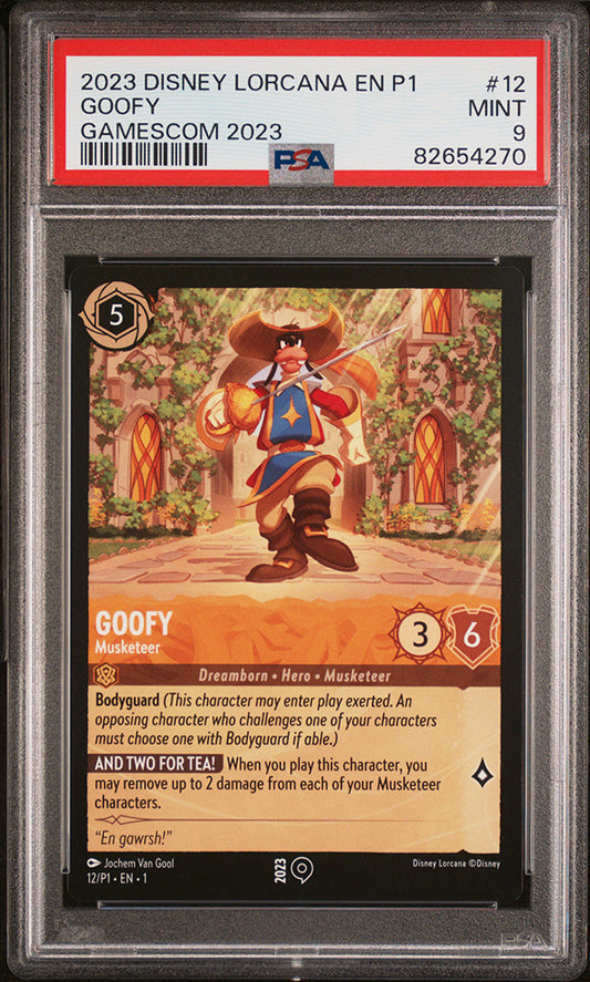 2023 Disney Lorcana Goofy GamesCom 2023 PSA 9