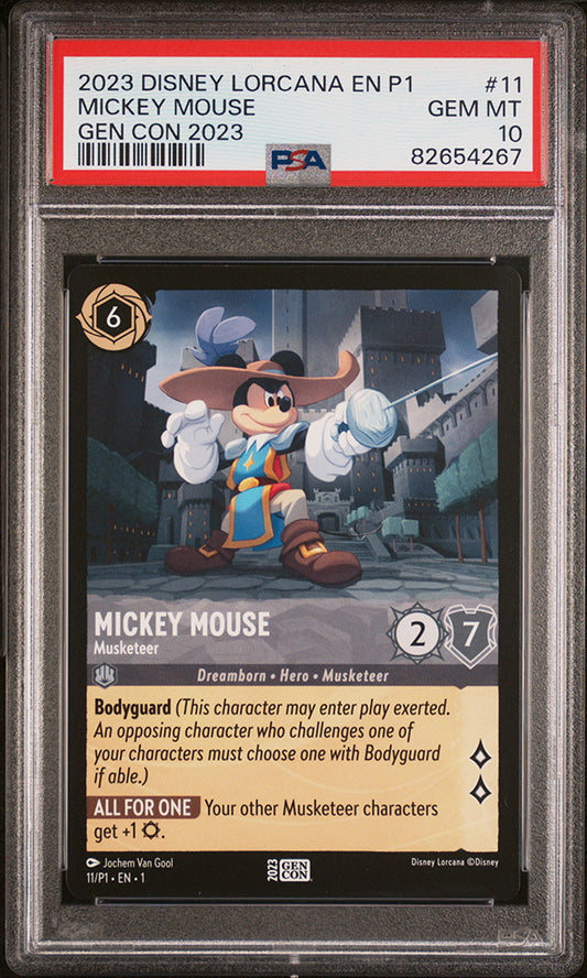 2023 Disney Lorcana Mickey Mouse Gen Con 2023 PSA 10