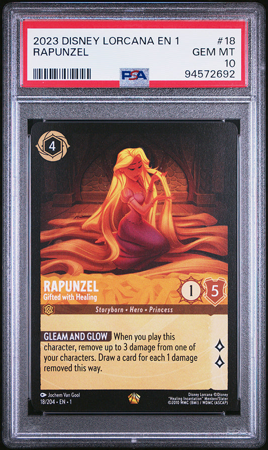 2023 Disney Lorcana Rapunzel Legendary The First Chapter PSA 10