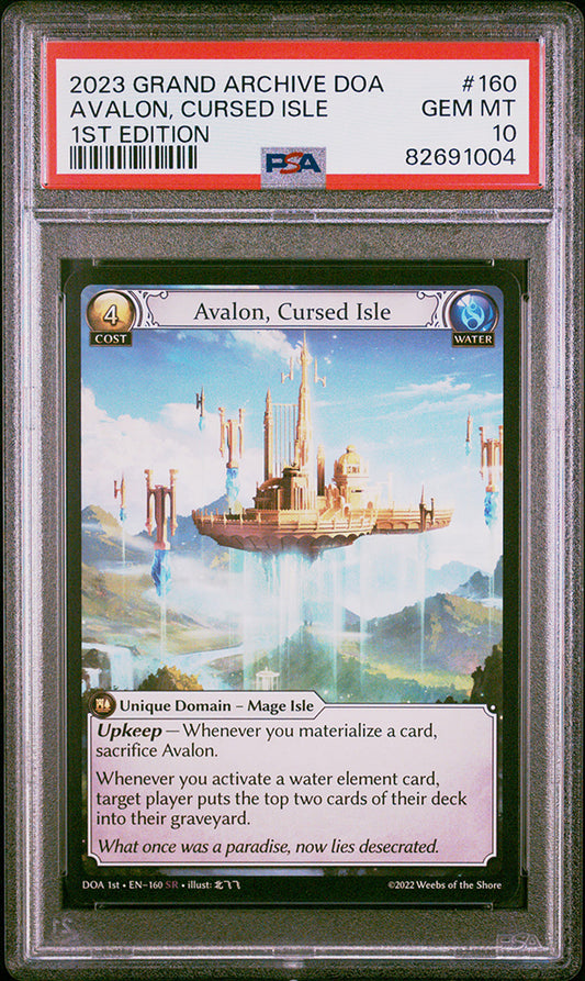 2023 Grand Archive DOA Avalon, Cursed Isle 1st Edition PSA 10
