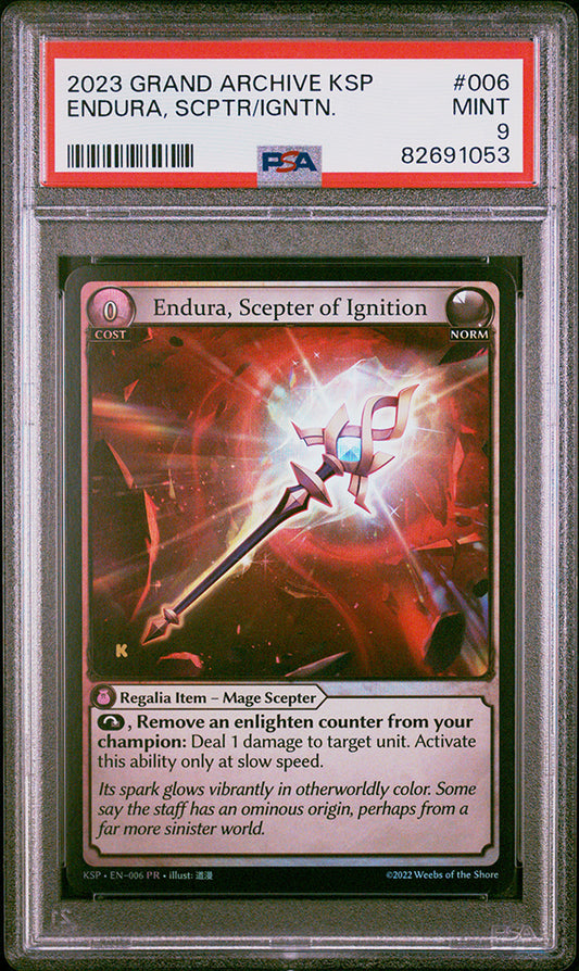 2023 Grand Archive KSP Endura, Scepter Of Ignition PSA 9