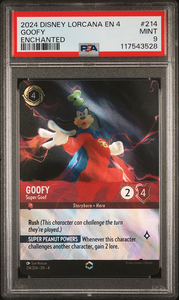 2024 Disney Lorcana Goofy Enchanted Ursula's Return PSA 9 117543528