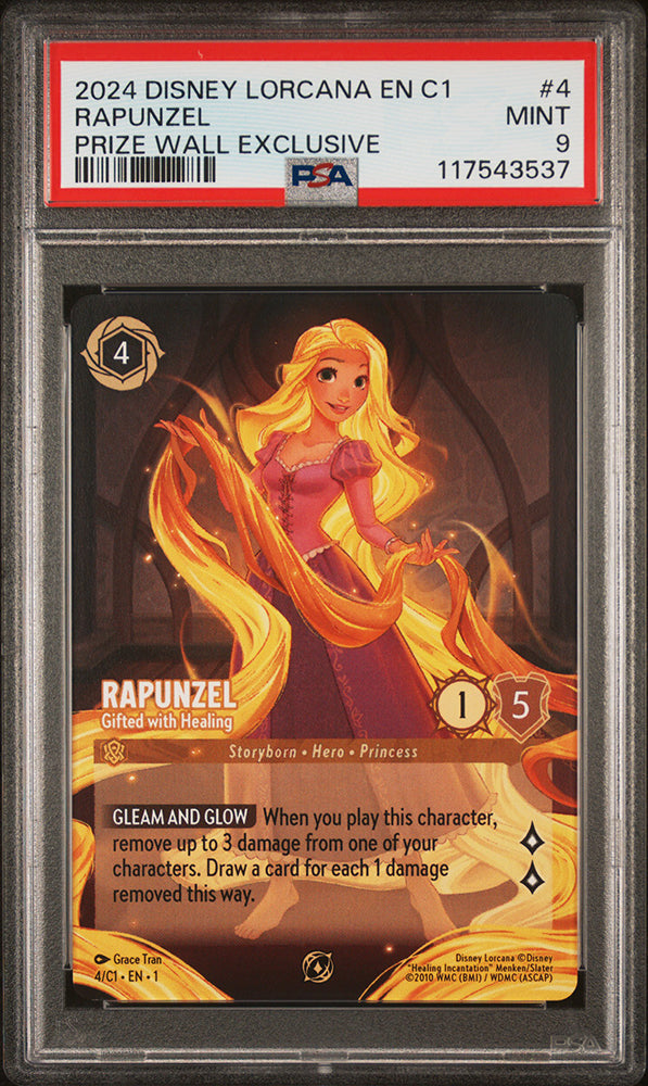 2024 Disney Lorcana Rapunzel Prize Wall Exclusive PSA 9 117543537