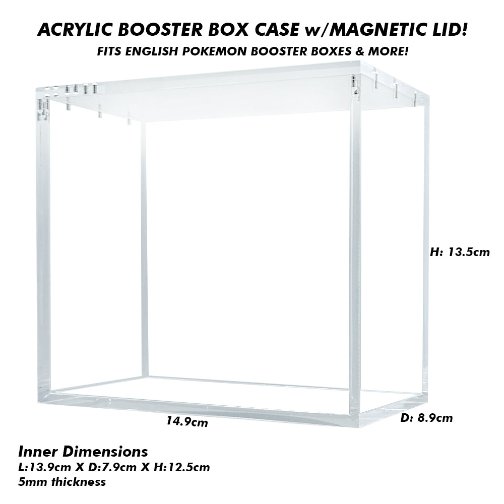 Acrylic Booster Box Case With Magnetic Lid