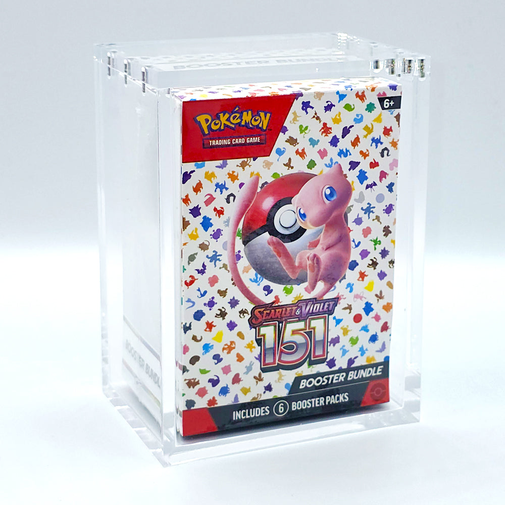 Acrylic Pokemon Booster Bundle Case With Magnetic Lid