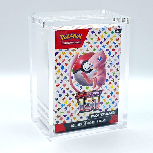 Acrylic Pokemon Booster Bundle Case With Magnetic Lid