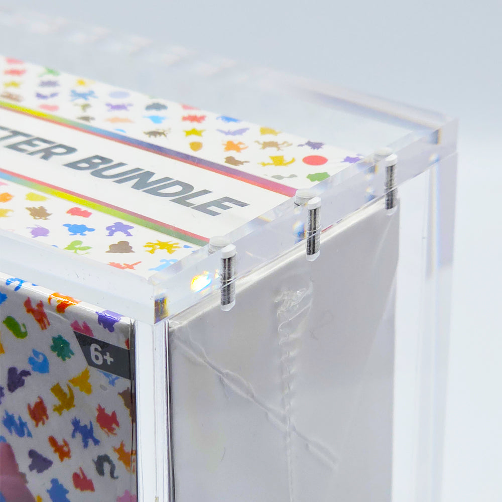 Acrylic Pokemon Booster Bundle Case With Magnetic Lid